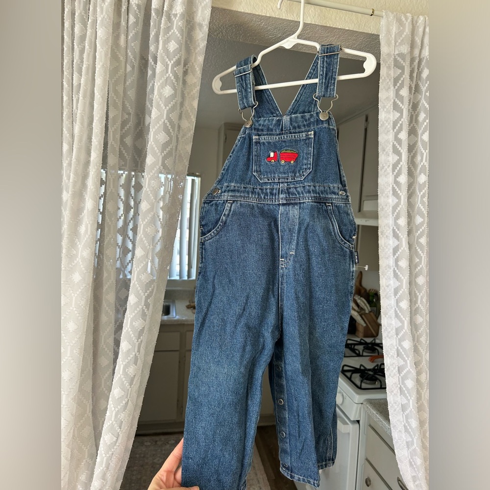 Vintage carters overalls with truck patch
